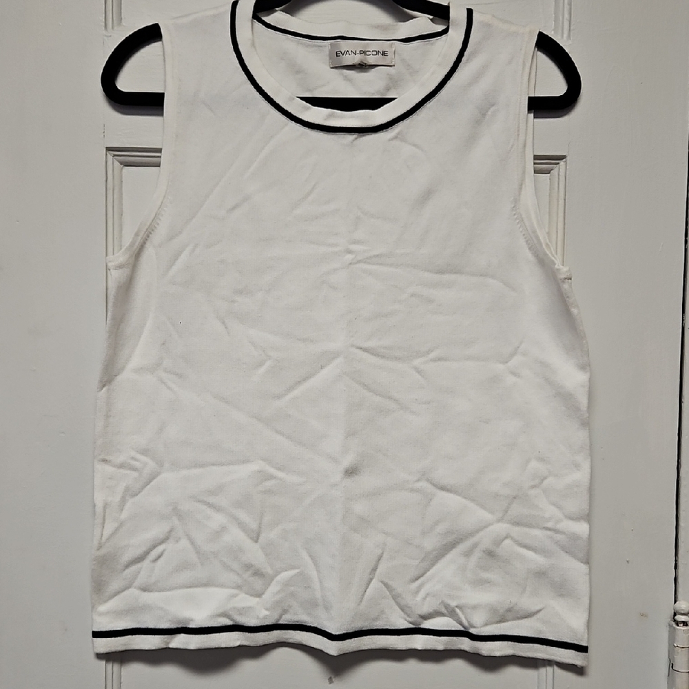 Evan Picone Sweater Tank Top Medium